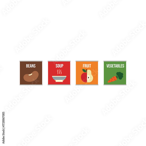 Healthy food meal kits variety vegetarian vegan nutrition diet meals vector