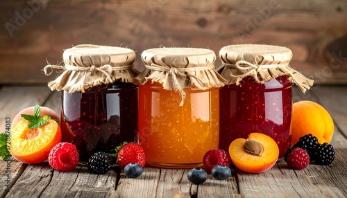 jar of honey and apple