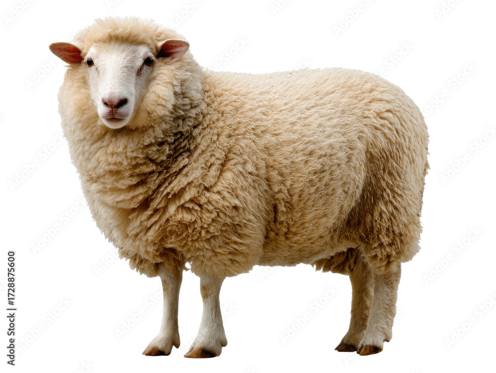 Fototapeta premium sheep isolated on white