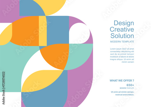 Template vector design for Brochure, Annual Report, Web design Poster, Corporate Presentation, Flyer, layout modern with size horizontal, Easy to use and edit.	