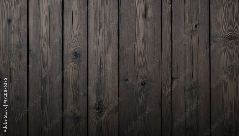 Naklejka premium “Dark Wood Texture with Natural Grain Pattern – Vintage Wooden Board Background”