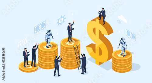 Exploring the financial landscape of artificial intelligence and robotic automation in modern business.