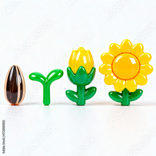 Sunflower Growth Stages From Seed to Bloom.