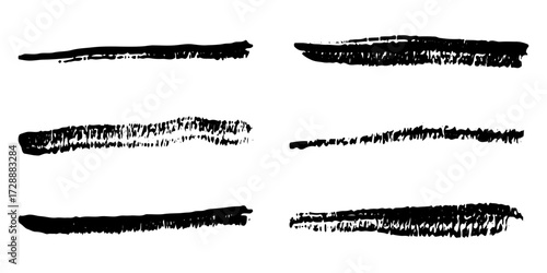 Grunge marke drawn bold arrows set. Collection of hand drawn doodle  thick arrows in different directions. vector