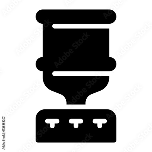 dispenser glyph icon
