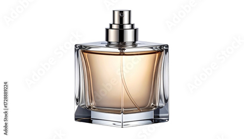 Elegant perfume bottle with a sophisticated design and fragrance.