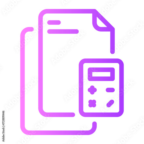 calculator gradient icon
