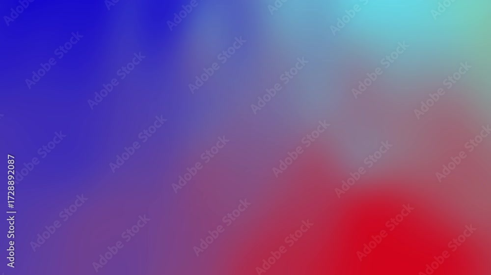 Abstract gradient background in blue, red, and green. Suitable for website design, social media graphics, presentations, and print materials.