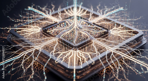 Innovative ai technology showcase virtual studio digital art futuristic environment abstract viewpoint creative exploration