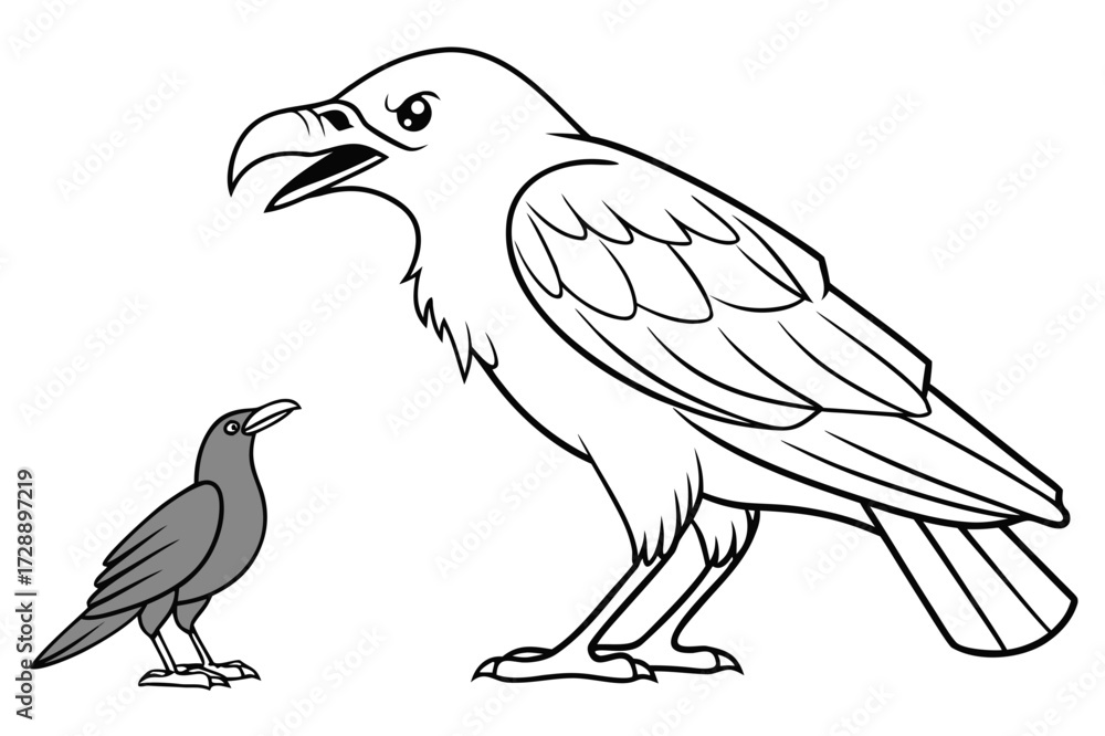 Fototapeta premium Majestic Flying Bald Eagle Vector Illustration - Detailed Raptor Mascot Graphic
