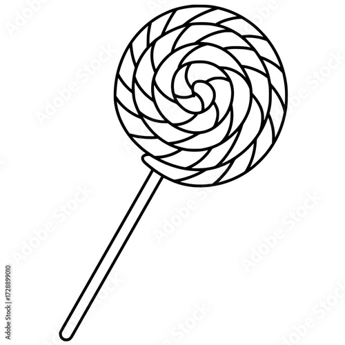 lollipop isolated on white
