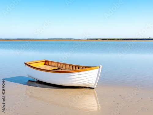 Tranquil boat on tranquil water