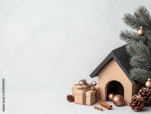 Christmas dog house