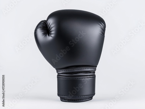 Black boxing glove, studio shot