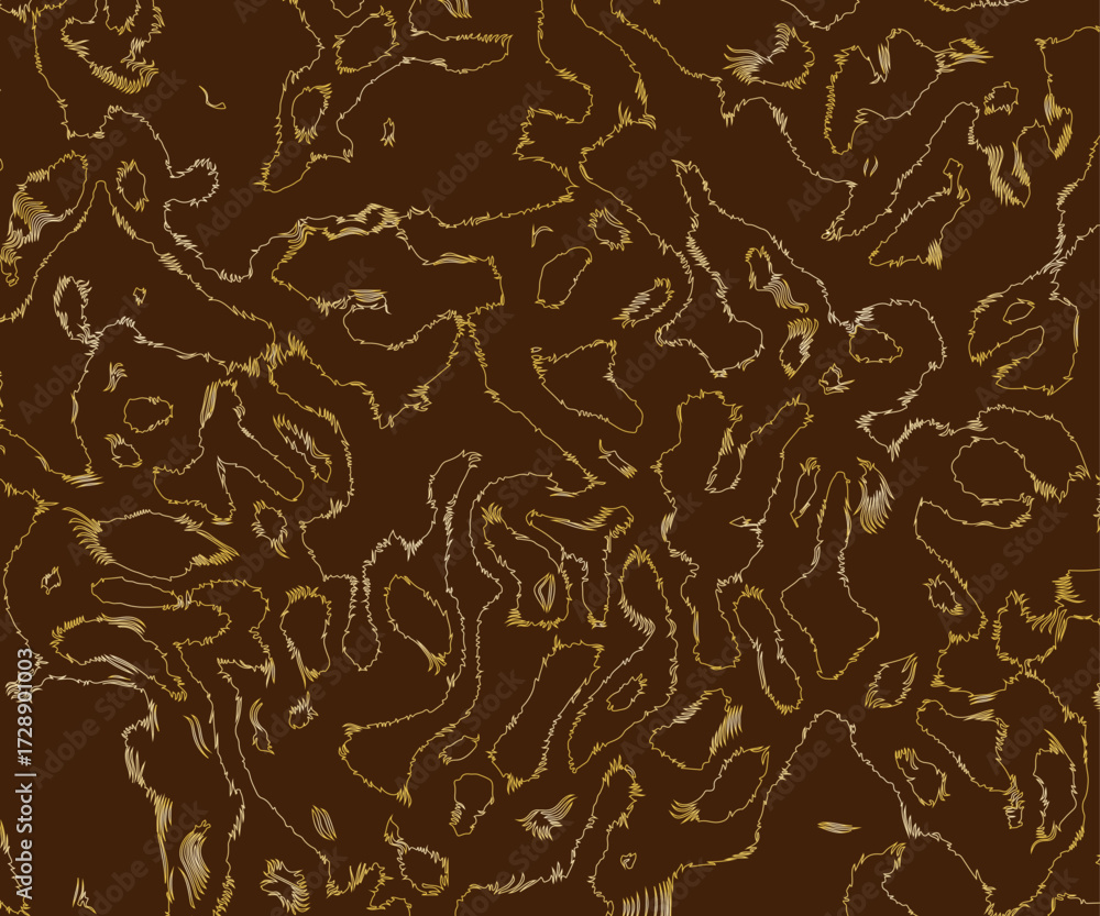 Fototapeta premium seamless pattern with brown leaves