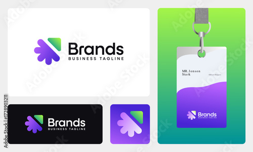 Modern Business Growth Logo Design – Abstract Arrow Up Icon for Corporate, Finance and Branding Identity