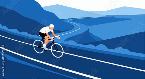 cyclist on the road