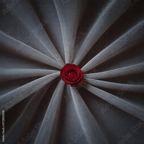 close up of a red rose