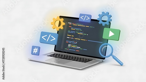 Learn Programming Online Computer Code Development Tools and Concepts, ai-generated