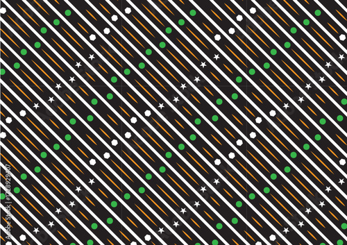 Diagonal striped festive seamless vector pattern