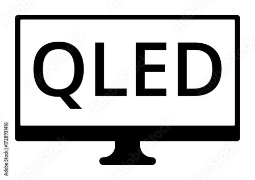 Qled television display: modern tv technology with crisp visuals.