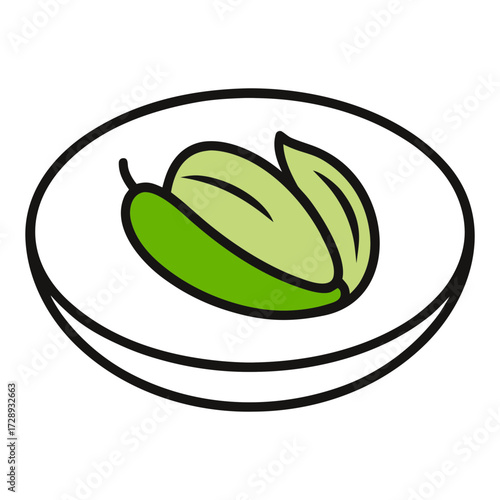 pistachio nut in plate