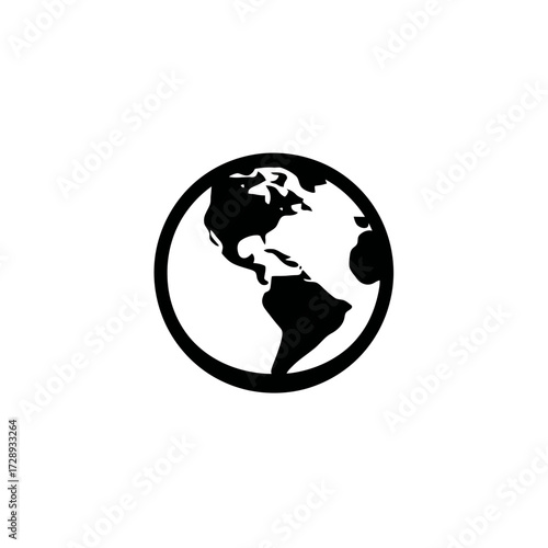 Simple icon of earth