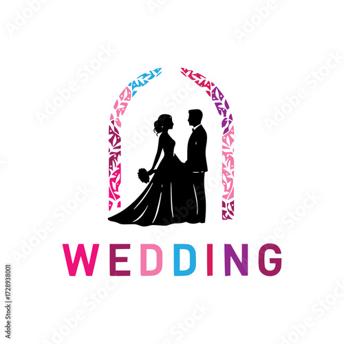 Wedding logo icon vector template