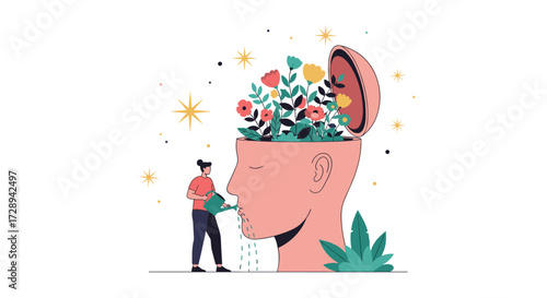 Cultivating a vibrant inner garden for mental well being and personal growth.
