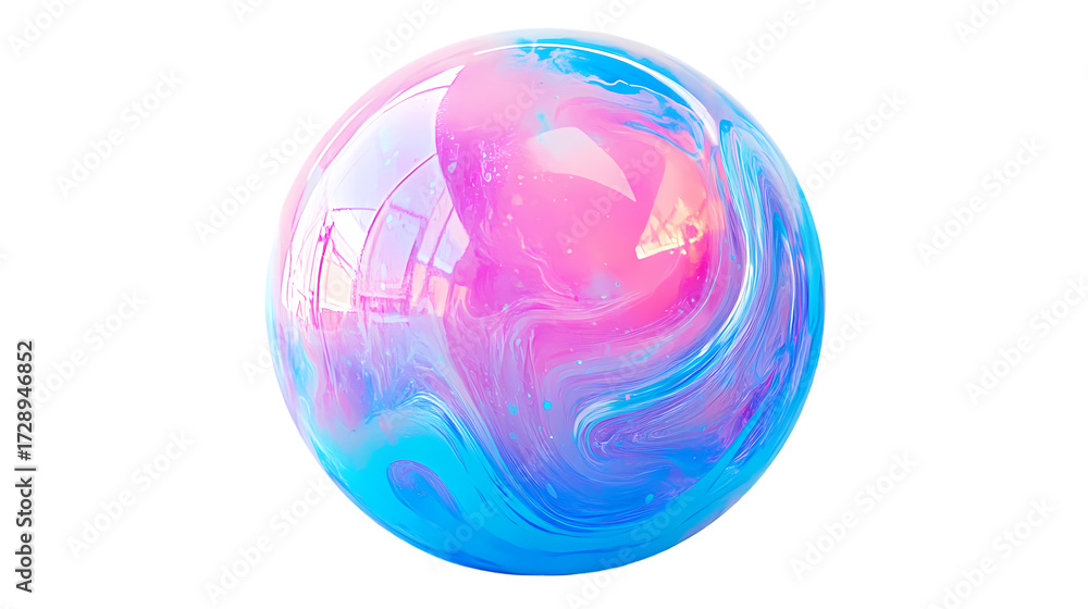 custom made wallpaper toronto digitalpink and blue crystal ball on white background