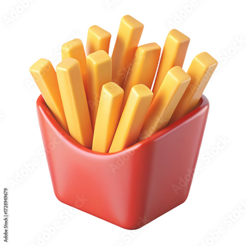 french fries and ketchup