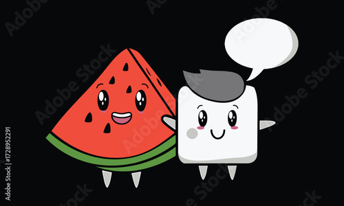 “Funny Watermelon Quote Tropical Fruit T-Shirt Design”