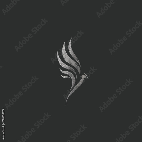 Textured bird icon
