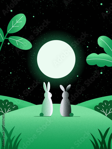 Korea lunar new year, happy new year, rabbit
