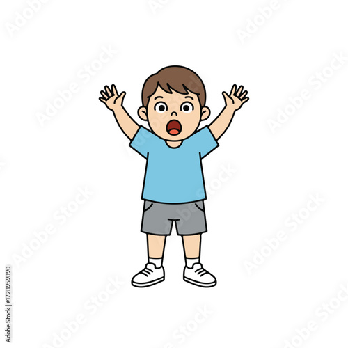 A child's vector was shocked