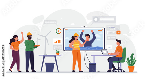 Diverse Engineering Team Driving Innovation & Collaborative Tech Solutions