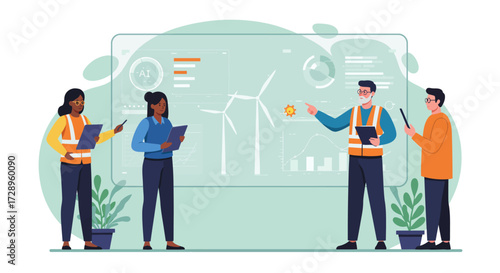 Empowering Innovation: Diverse Tech Team Collaborating for Business Success