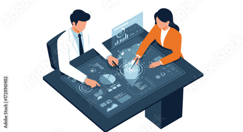 Modern Refresh: Overhead Flat Design Tea for Strategic Business Breaks