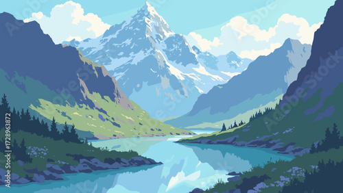 Glacially-carved U-valley with polished bedrock and scattered alpine tarns reflecting sky, no people