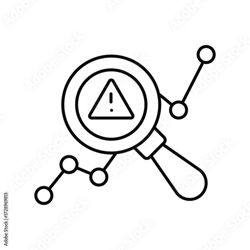 Anomaly Detection thinline icon , vector, pixel perfect, illustrator file 
