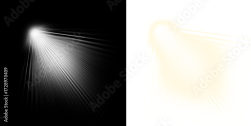 Dramatic spotlight effect with luminous glow, ideal for adding dynamic visual interest to designs and creating a bold, impactful, modern aesthetic