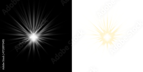 Brilliant burst of light, radiating energy and optimism, perfect for adding a vibrant touch to designs or highlighting key moments with modern flair