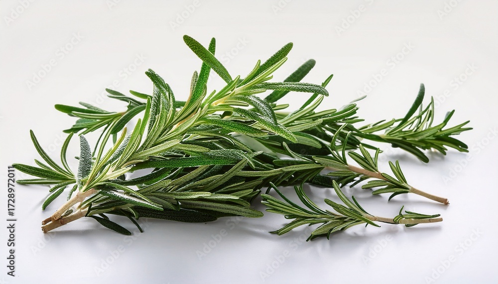 Fototapeta premium rosemary on white background