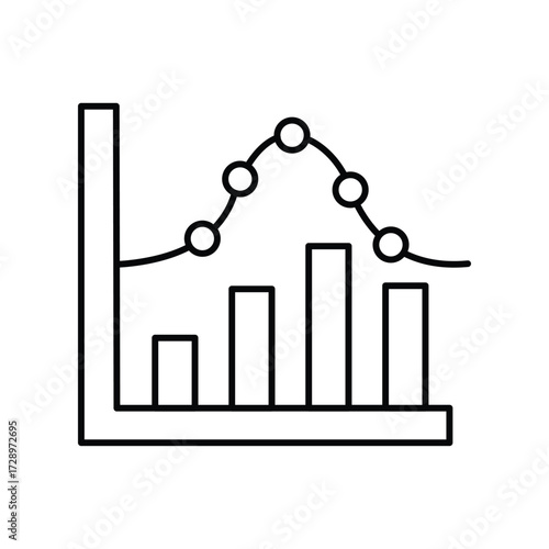 Histogram thinline icon , vector, pixel perfect, illustrator file 
