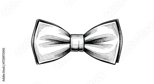 Hand drawn bow tie for formal event or party
