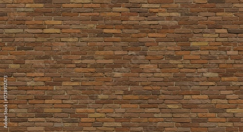 Aesthetic brick wall wallpaper with rustic vintage style, warm textured bricks, seamless pattern, and minimal clean design, perfect for posters, backgrounds, and creative layouts