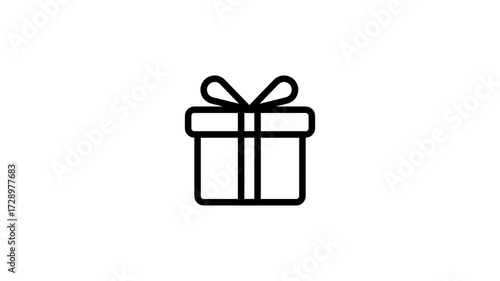 Giftbox icon animation. Reward animation. Icon animation.