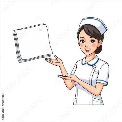 Medical gauze pad isolated on transparent background - Medical Equipment Vector Icon