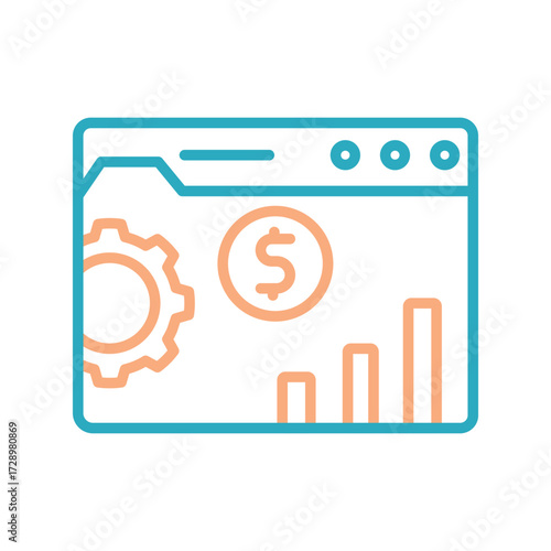 Development Outline bold Vector Icon which can be easily modified or Edited 
