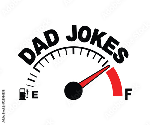 Dad Jokes Fuel Gauge